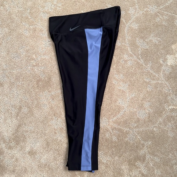 Nike Pants - Nike Dri-Fit Black Running Capris Leggings, Small